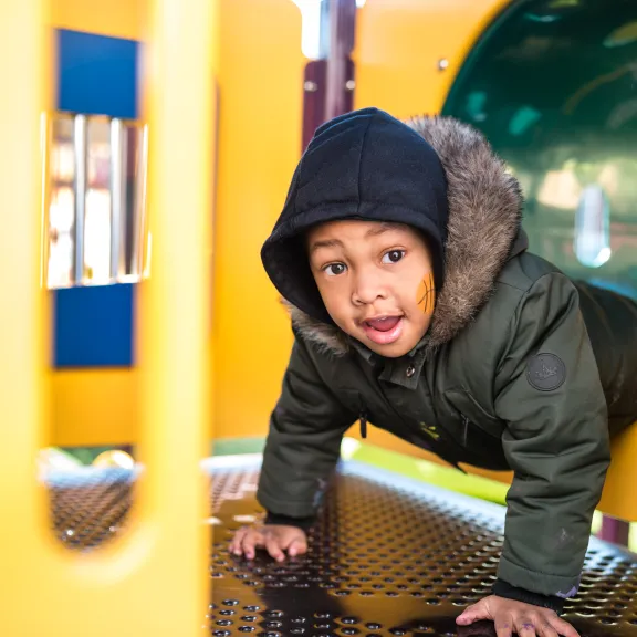 Little boy on playground