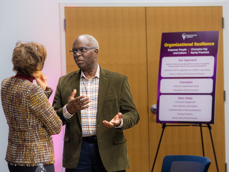 Sherman Fray, the husband of MCC's President and CEO, Marianne A. Fray, attended An Evening with MCC, unraveling MCC's strategic plan.